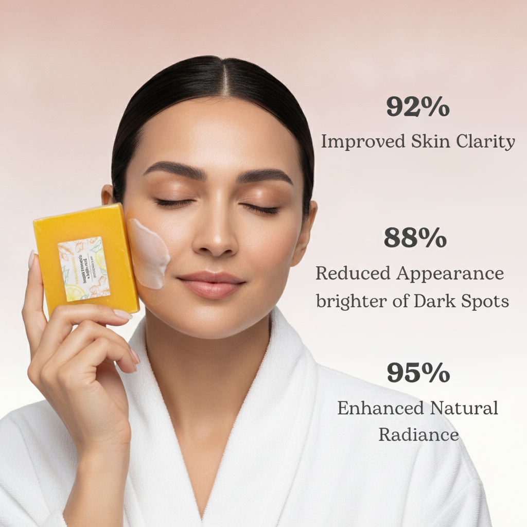 lemon turmeric & kojic acid brightening soap - 3 Pack